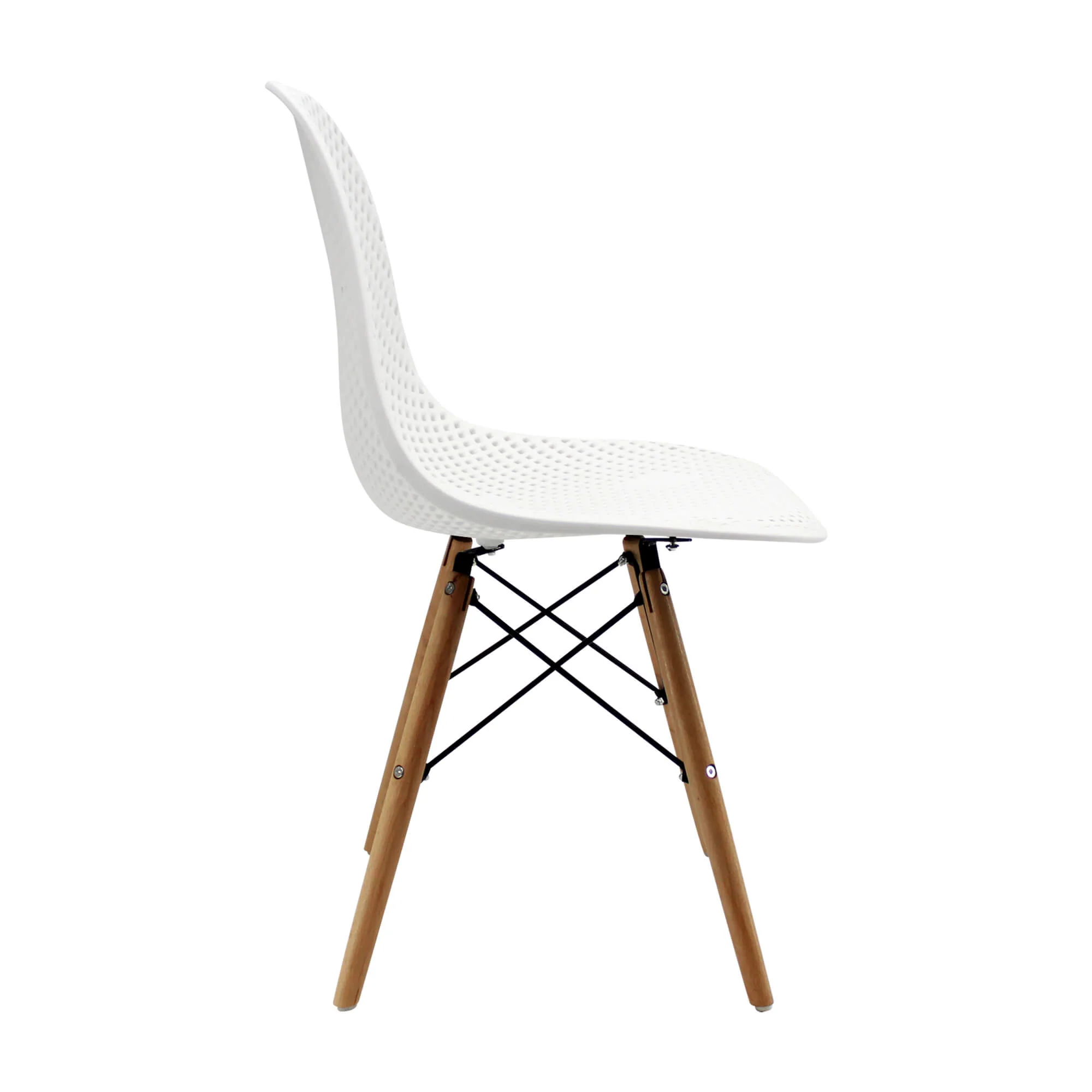 Kit por 2 sillas de comedor tipo Eames color blanco - Image 3