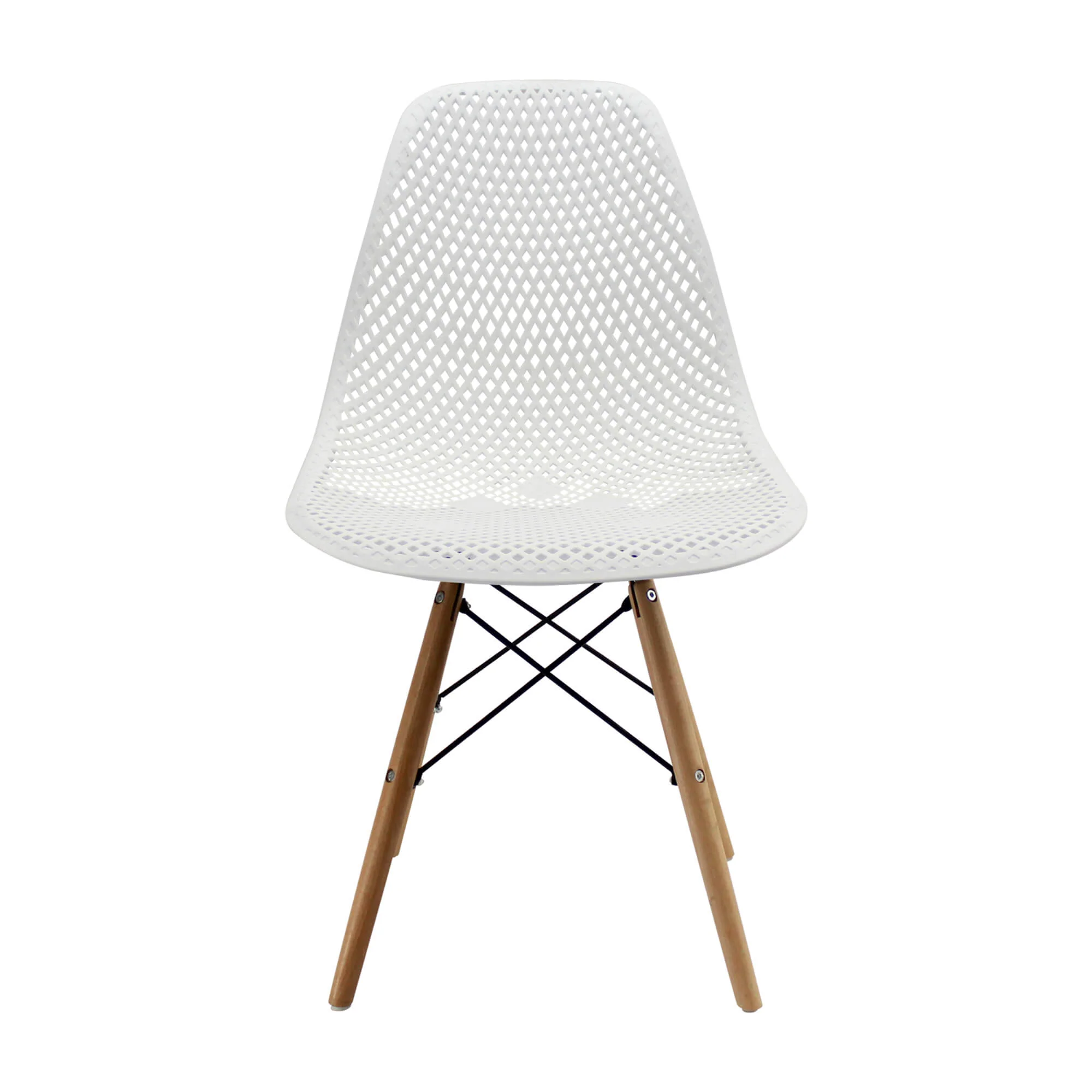Kit por 2 sillas de comedor tipo Eames color blanco - Image 4