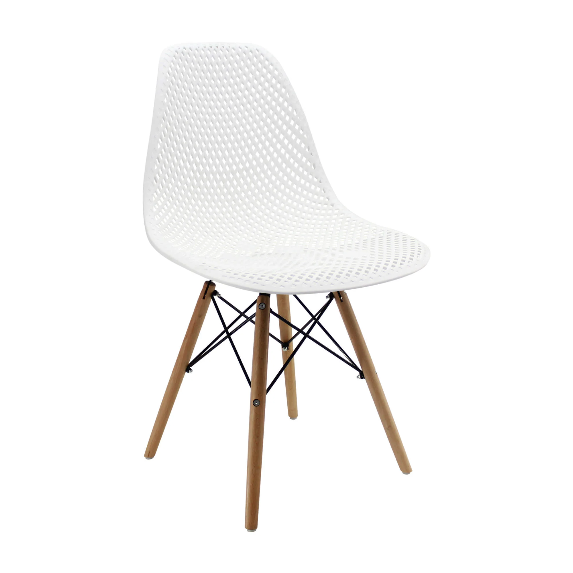 Kit por 2 sillas de comedor tipo Eames color blanco - Image 5