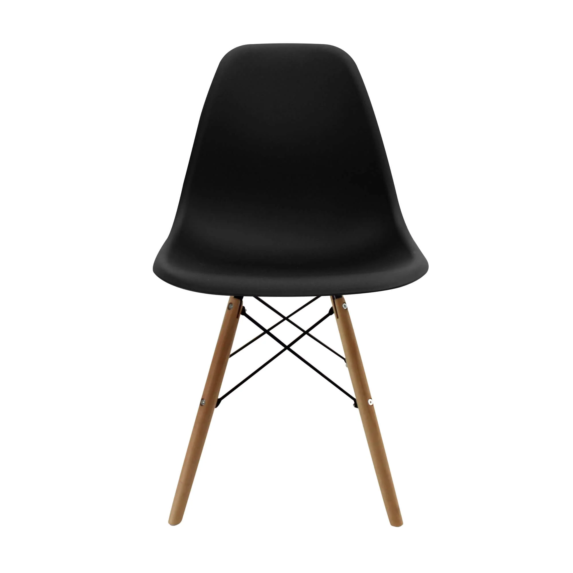 Kit por 2 sillas de comedor DKR tipo Eames color negro - Image 3