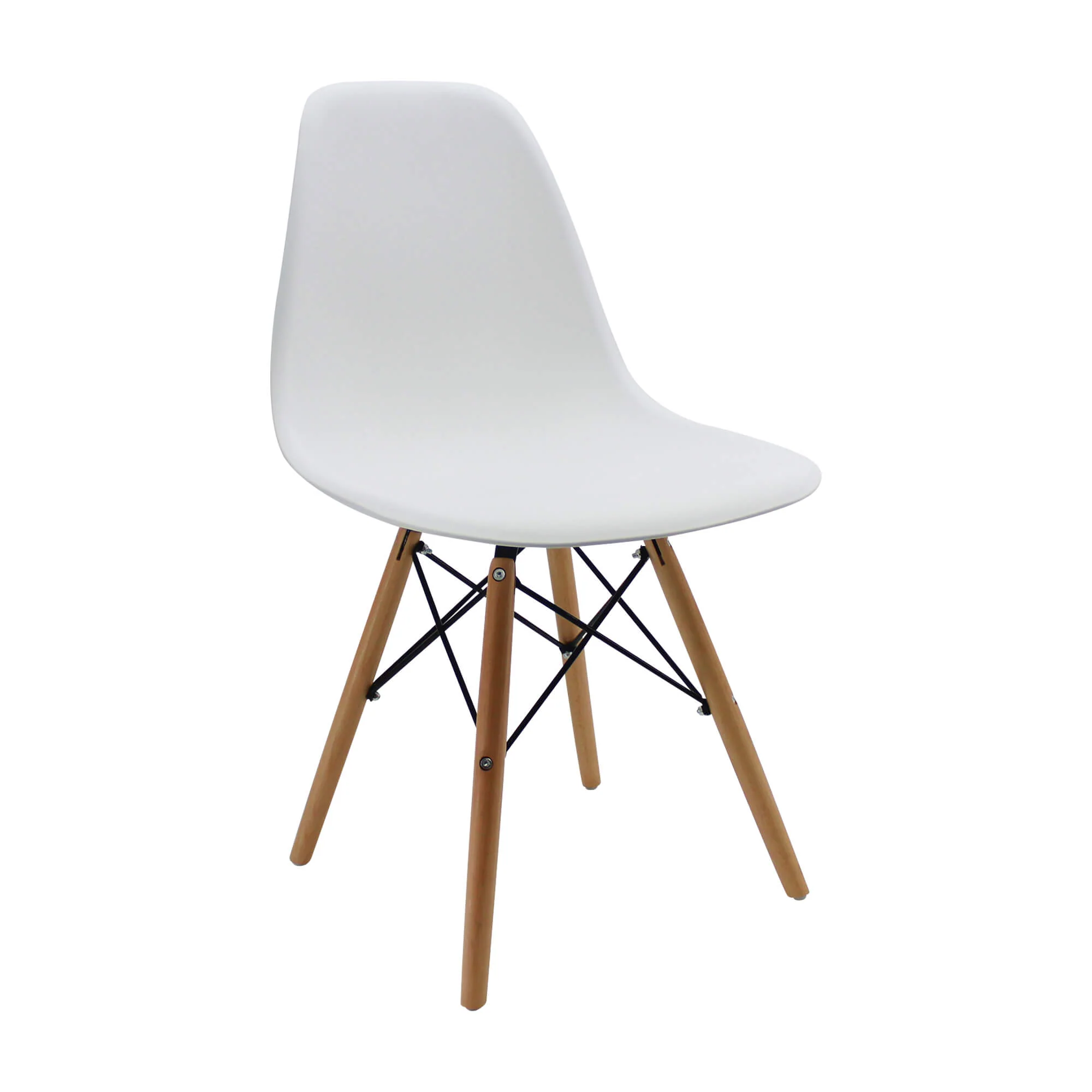 Kit por 4 sillas de comedor DKR tipo Eames color blanco - Image 4