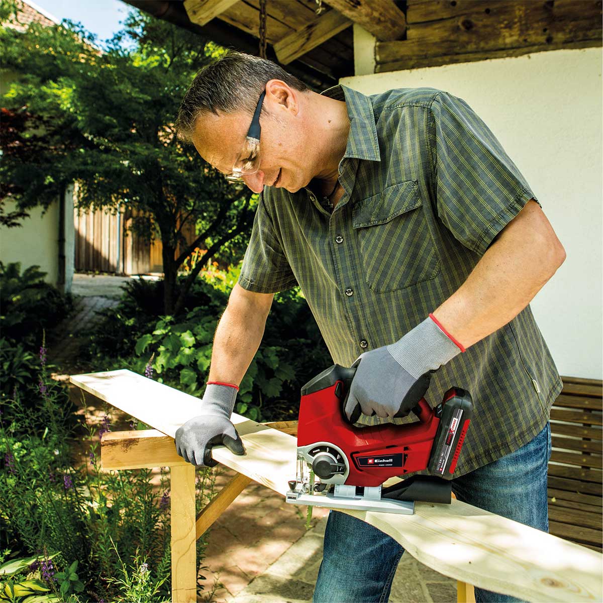 Sierra caladora inalámbrica 18 V + batería (2.5 ah) + cargador marca Einhell - Image 6