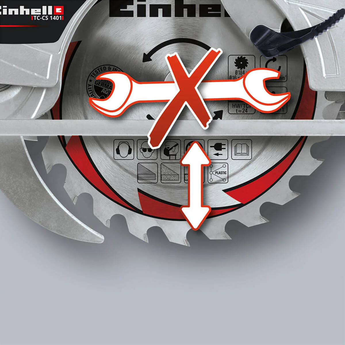 Sierra circular 7-1/4" 1.400 watts marca Einhell - Image 7